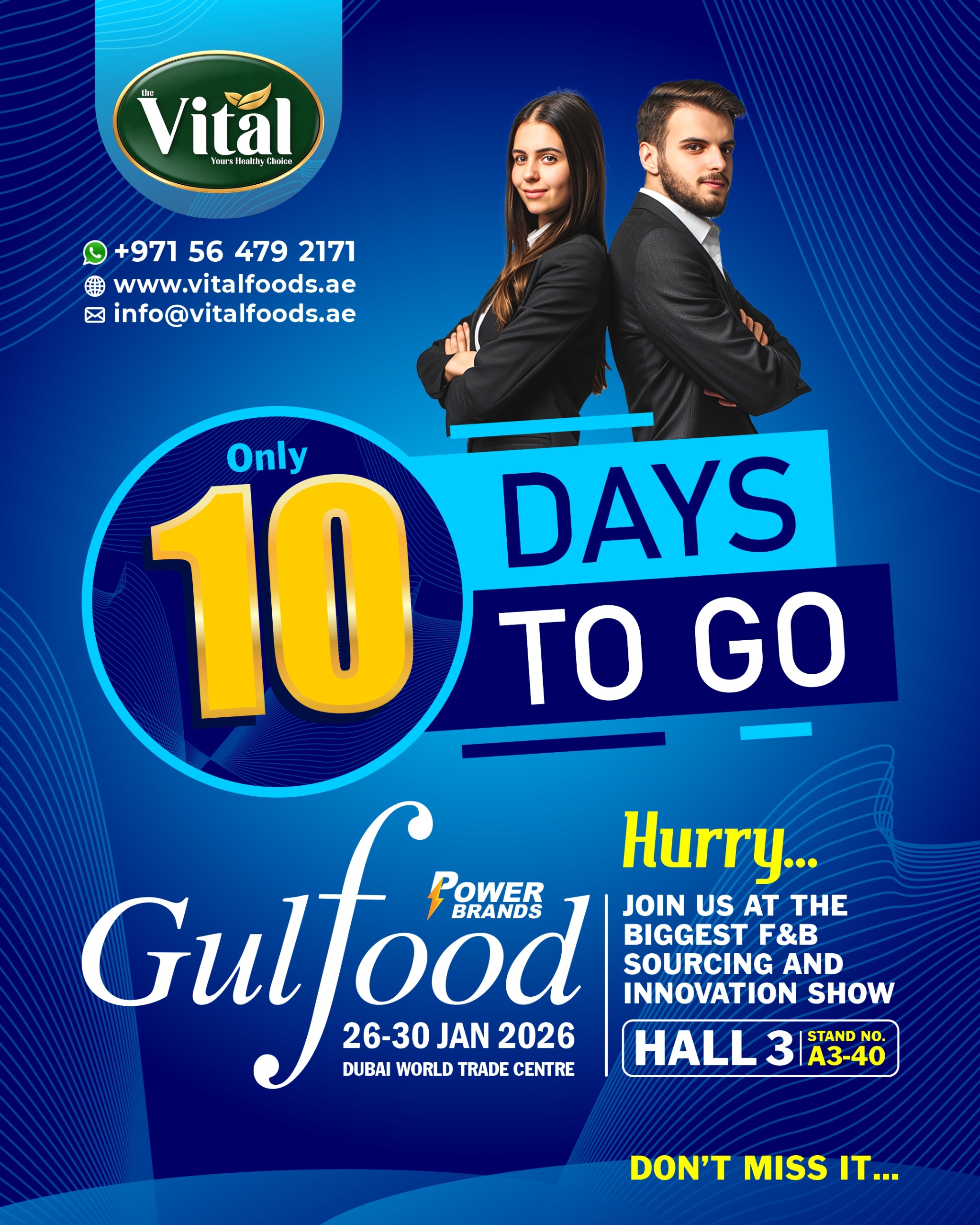 Read more about the article Only 10 Days left in gulfood 2026