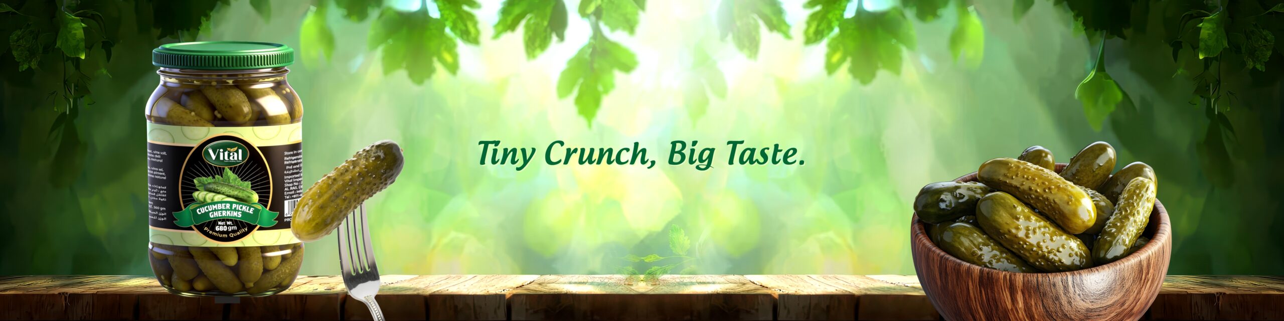 Cucumber Pickle Gherkins Banner