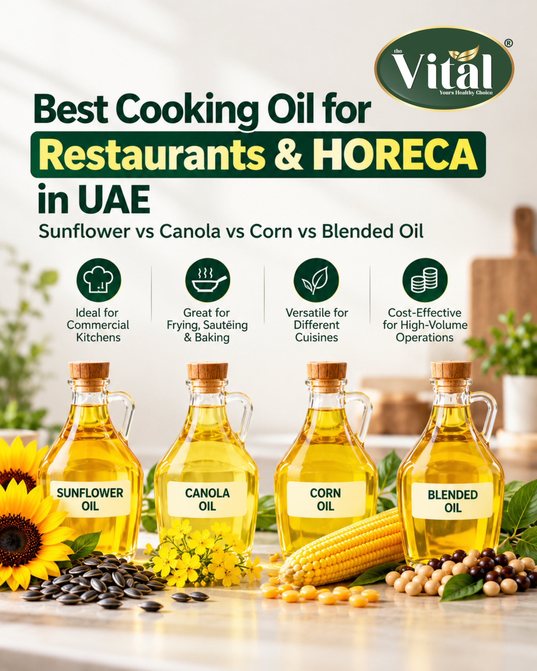 You are currently viewing Best Cooking Oil for Restaurants & HORECA in UAE